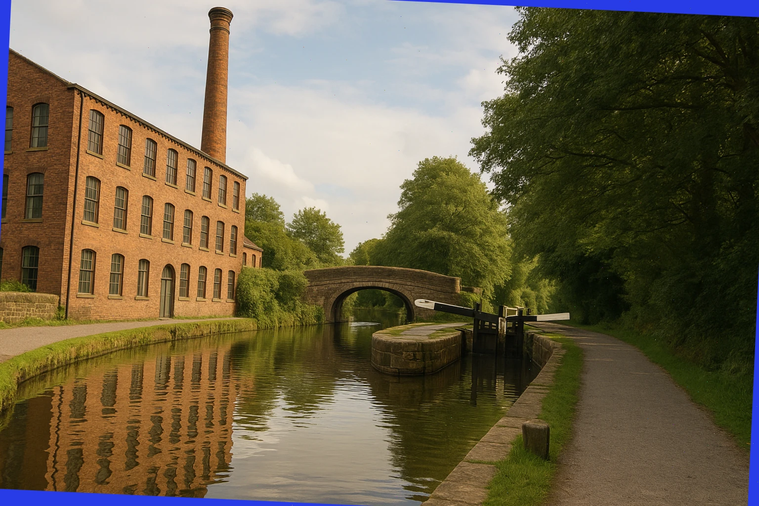 Canal towpath habits and mill-yard entrances